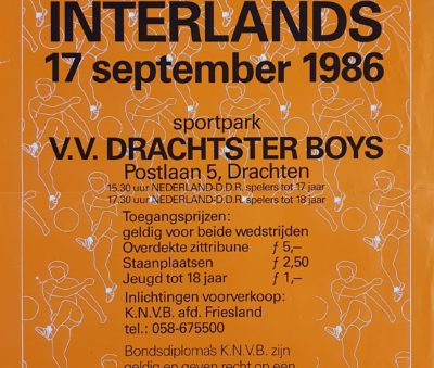 1986 Nederland DDR O17 en O18