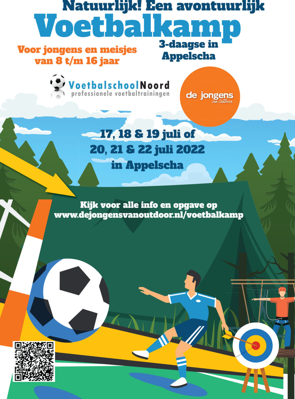 Flyer Voetbalschool Noord en Voetbalkamp 2022